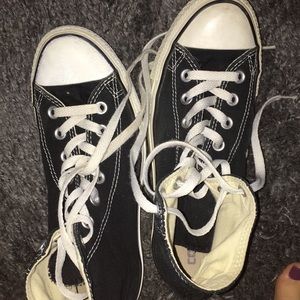 black high-top converse